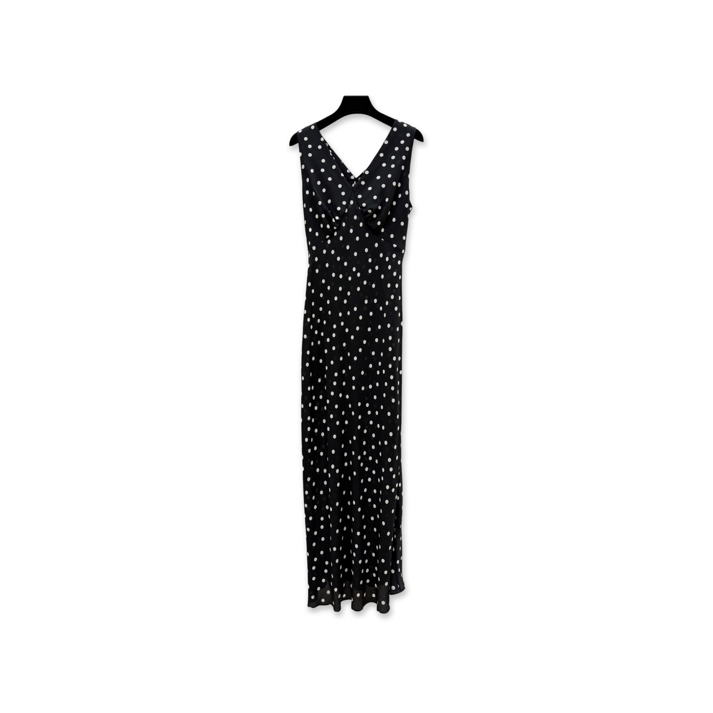 YSL V-NECK LONG DRESS
